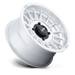 KMC Powersports KS138SD15704810 KS138 15X7 4X137 SLV-MACH-FC 10MM - Truck Part Superstore