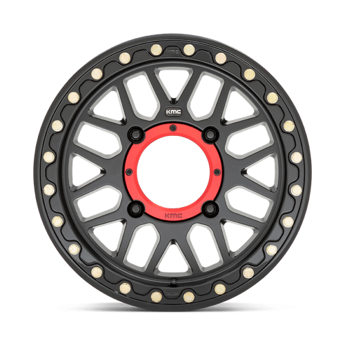 KMC Powersports KS23557040710 KS235 15X7 4X110 S-BLK 10MM - Truck Part Superstore