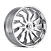 KRAZE KR142-26137C30 KR142-261050C SCRILLA (KR142) CHROME 26X10 6-135/6-139.730mm 100.3mm - Truck Part Superstore