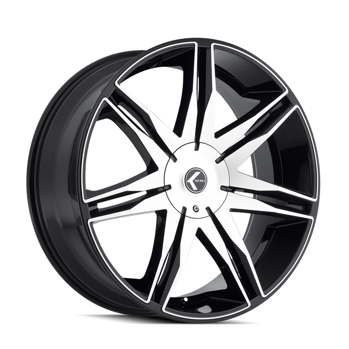KRAZE KR143-26118BM18 KR143-261028BM EPIC (KR143) BLACK/MACHINED 26X10 5-115/5-12018mm 74.1mm - Truck Part Superstore