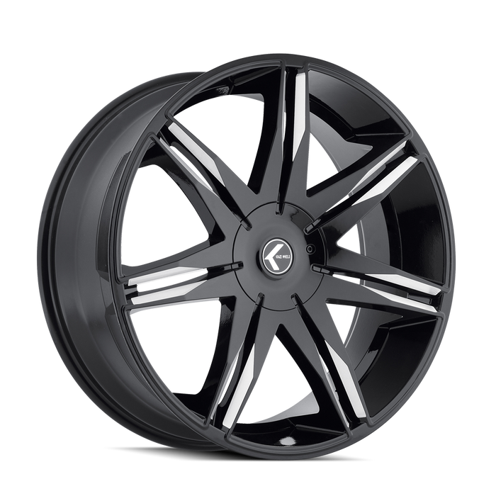 KRAZE KR143-22937M30 KR143-229550M EPIC (KR143) BLACK/MILLED 22X9.5 6-135/6-139.730mm 100.3mm - Truck Part Superstore