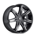 KRAZE KR143-24918M18 KR143-249528M EPIC (KR143) BLACK/MILLED 24X9.5 5-115/5-12018mm 74.1mm - Truck Part Superstore