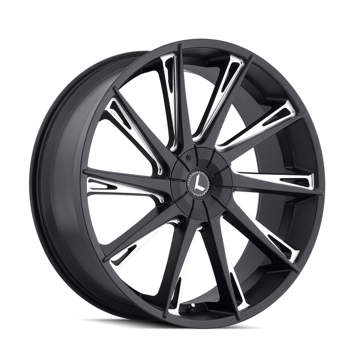 KRAZE KR144-26137M30 KR144-261050M SWAGG (KR144) BLACK/MILLED 26X10 6-135/6-139.730mm 100.3mm - Truck Part Superstore
