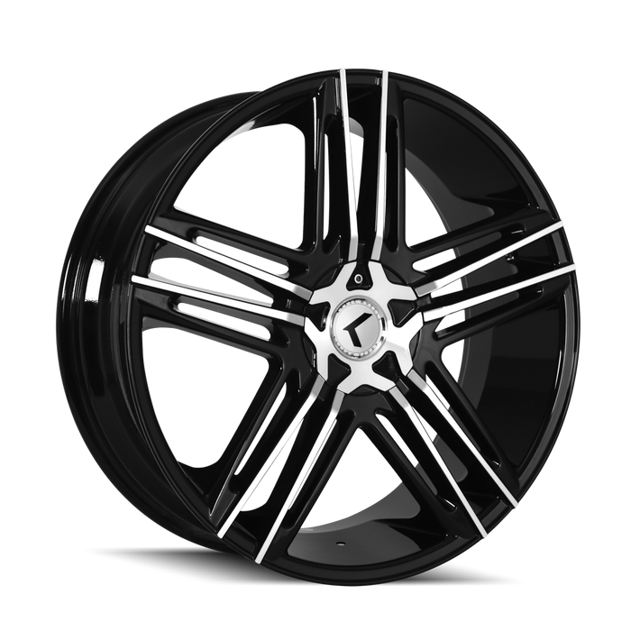KRAZE KR157-2804BM40 KR157-28524BM HELLA (KR157) BLACK/MACHINED 20X8.5 5-114.3/5-120.6540mm 74.1mm - Truck Part Superstore