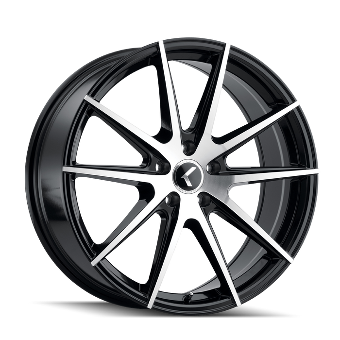 KRAZE KR193-2864BM38 193 (193) BLACK/MACHINED FACE 20X8.5 5-115 38mm 72.62mm - Truck Part Superstore