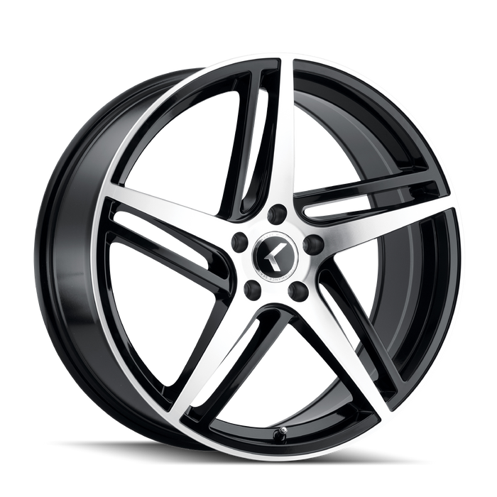 KRAZE KR194-2864BM38 194 (194) BLACK/MACHINED FACE 20X8.5 5-115 38mm 72.62mm - Truck Part Superstore