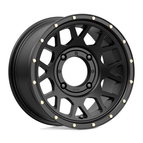 KMC Powersports KS13547048710 KS135 14X7 4X137 S-BLK 10MM - Truck Part Superstore