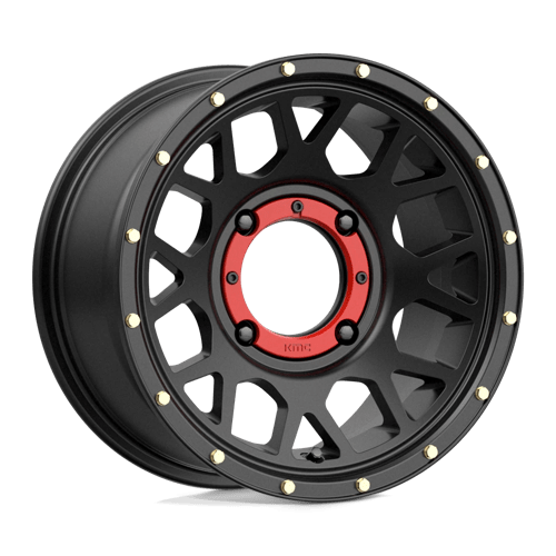 KMC Powersports KS13547048710 KS135 14X7 4X137 S-BLK 10MM - Truck Part Superstore