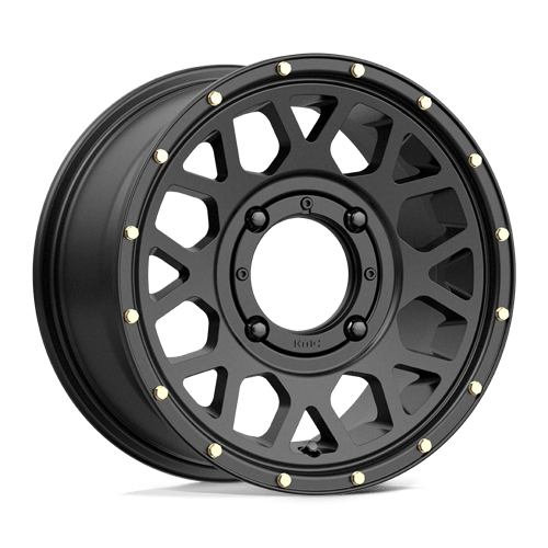 KMC Powersports KS13547044738 KS135 14X7 4X156 S-BLK 38MM - Truck Part Superstore