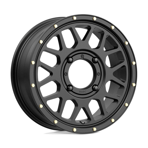 KMC Powersports KS13556048738 KS135 15X6 4X137 S-BLK 38MM - Truck Part Superstore