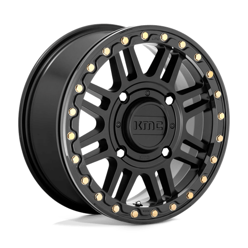 KMC Powersports KS25051044700 KS250 15X10 4X156 S-BLK BLK-RING 00MM - Truck Part Superstore