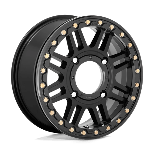 KMC Powersports KS25056044738 KS250 15X6 4X156 S-BLK BLK-RING 38MM - Truck Part Superstore