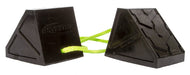Daystar KU30010BK Dual Wheel Chock With 3 Foot Plasma Rope Tether Daystar - Truck Part Superstore