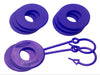 Daystar KU70059PR D Ring Isolator Washer Locker Kit 2 Locking Washers and 8 Non-Locking Washers Purple Daystar - Truck Part Superstore