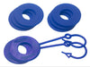 Daystar KU70059RB D Ring Isolator Washer Locker Kit 2 Locking Washers and 6 Non-Locking Washers Blue Daystar - Truck Part Superstore