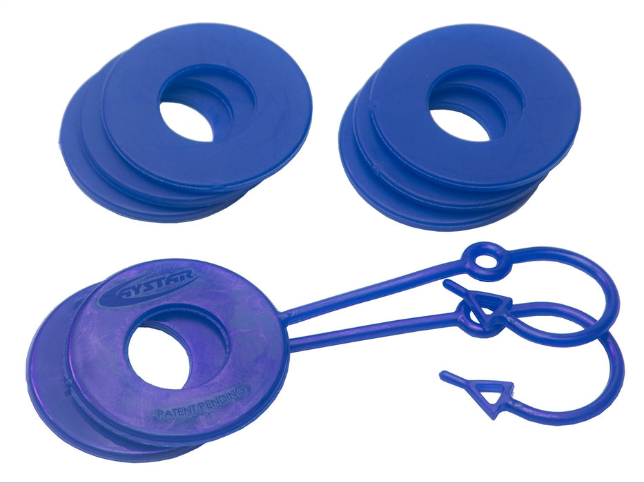 Daystar KU70059RB D Ring Isolator Washer Locker Kit 2 Locking Washers and 6 Non-Locking Washers Blue Daystar - Truck Part Superstore