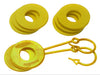 Daystar KU70059YL D Ring Isolator Washer Locker Kit 2 Locking Washers and 8 Non-Locking Washers Yellow Daystar - Truck Part Superstore