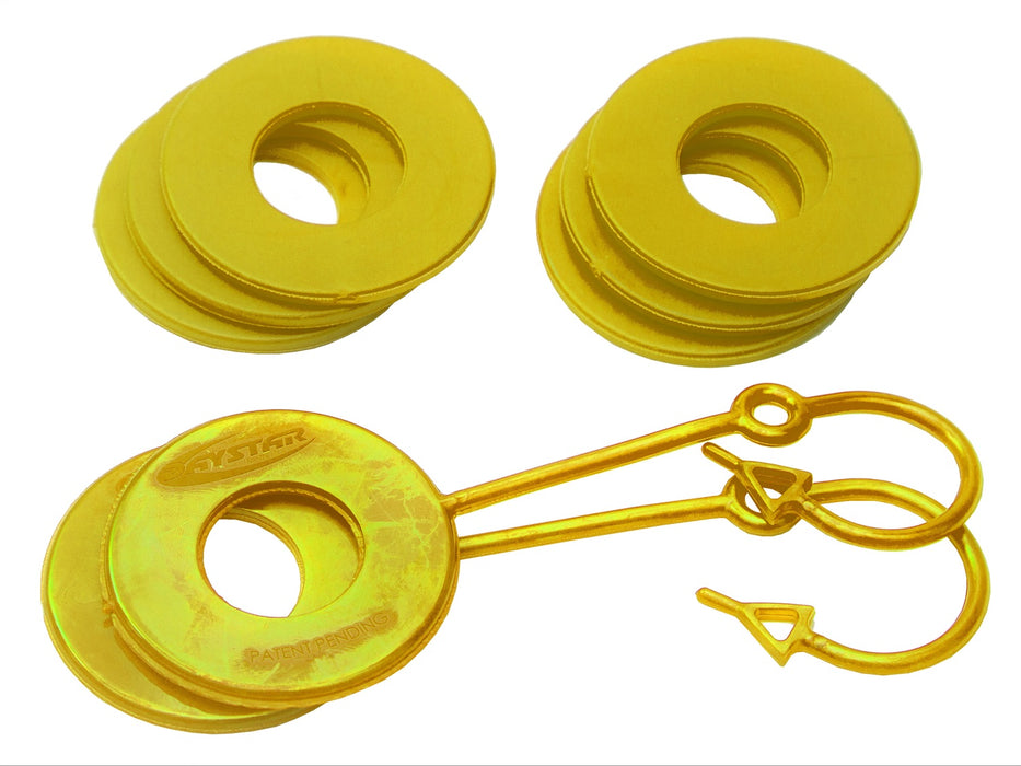 Daystar KU70059YL D Ring Isolator Washer Locker Kit 2 Locking Washers and 8 Non-Locking Washers Yellow Daystar - Truck Part Superstore