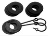 Daystar KU70061BK D Ring Isolator Washer Locker Kit 2 Locking Washers and 6 Non-Locking Washers Black Daystar - Truck Part Superstore