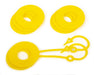 Daystar KU70061YL D Ring Isolator Washer Locker Kit 2 Locking Washers and 6 Non-Locking Washers Yellow Daystar - Truck Part Superstore