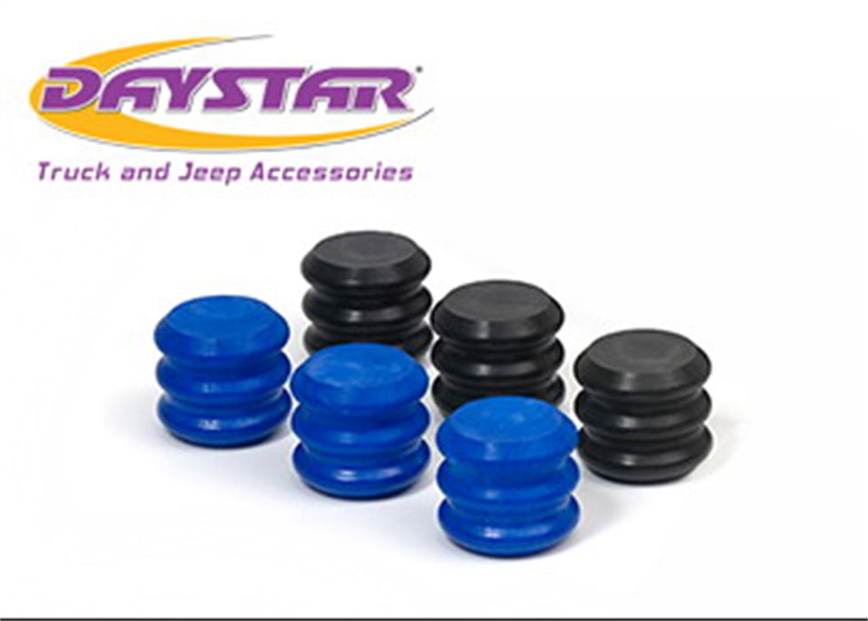 Daystar KU71093 Stinger Bump Stop Rebuild Kit Includes 3 Black EVS Inserts and 3 Blue EVS Inserts Daystar - Truck Part Superstore
