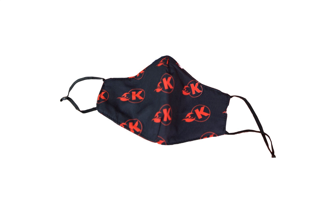 Kooks Custom Headers KW-100640 Kooks Black Face Mask with Red K-Flame Logo - Truck Part Superstore