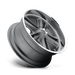 Foose 1PC F09918956152 F99 18X9.5 5X4.75 MT-GNMTL-MACH 01MM - Truck Part Superstore