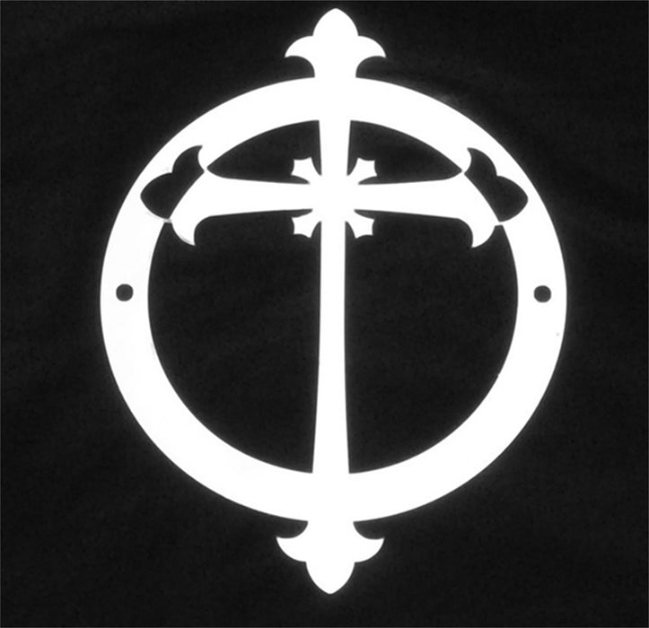 T-Rex Grilles L1013 Grille Logoz; Cross; Universal; Stainless Steel; Polished; 1 Pc; Bolt-On; - Truck Part Superstore