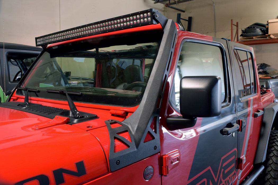 DV8 Offroad LBJL-01 Jeep JL Over Windshield Light Bar Bracket 18-Present Wrangler JL DV8 Offroad - Truck Part Superstore