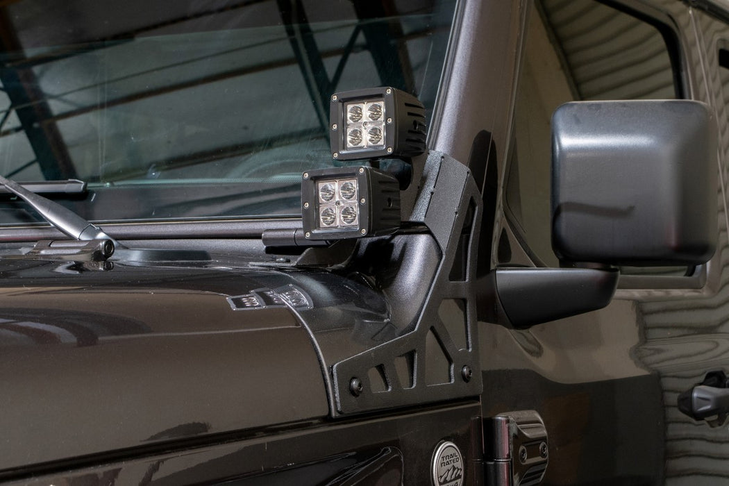 DV8 Offroad LBJL-02 Jeep JL A Pillar Pod Led Light Mount 18-Present Wrangler JL 2/4 Door DV8 Offroaod - Truck Part Superstore