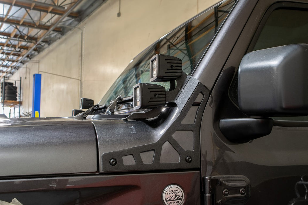 DV8 Offroad LBJL-02 Jeep JL A Pillar Pod Led Light Mount 18-Present Wrangler JL 2/4 Door DV8 Offroaod - Truck Part Superstore