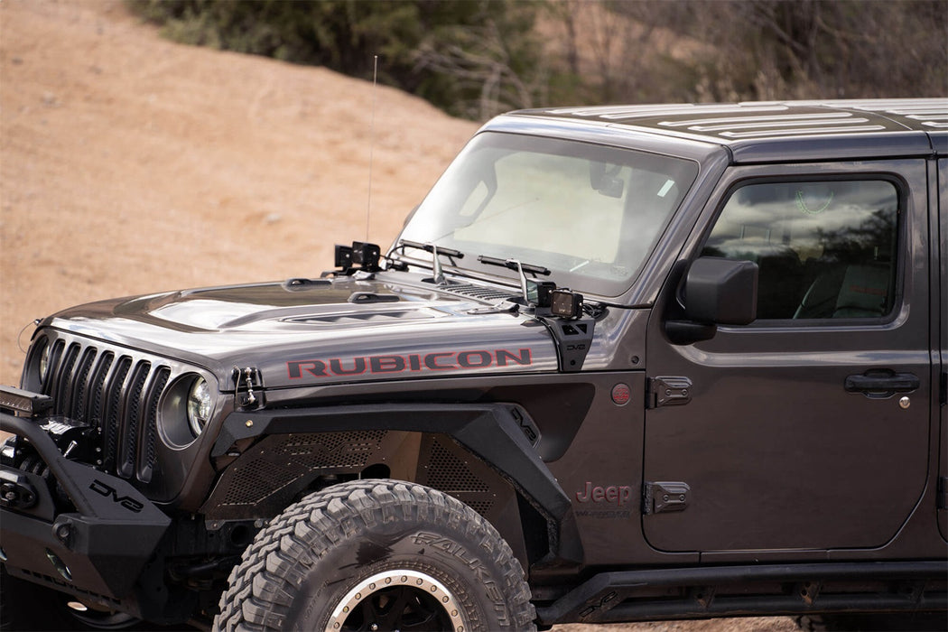 DV8 Offroad LBJL-04 A-Pillar Dual Pod Light Mounts For 18-22 Jeep Wrangler JL 20-22 Gladiator DV8 Offroad - Truck Part Superstore