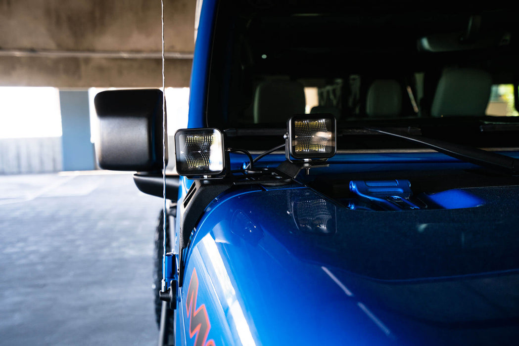 DV8 Offroad LBJL-06 Dual Pod Light Mounts For 20-22 Jeep Wrangler JL 392 Gladiator JT Mojave Edition DV8 Offroad - Truck Part Superstore
