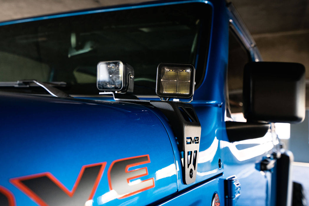DV8 Offroad LBJL-06 Dual Pod Light Mounts For 20-22 Jeep Wrangler JL 392 Gladiator JT Mojave Edition DV8 Offroad - Truck Part Superstore