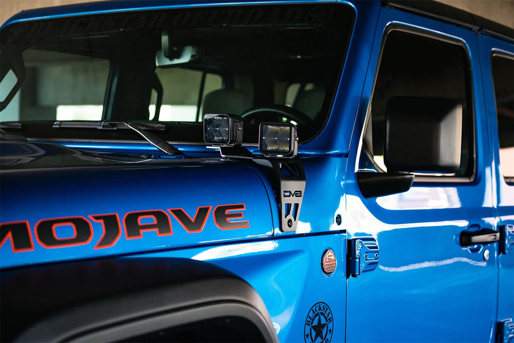 DV8 Offroad LBJL-06 Dual Pod Light Mounts For 20-22 Jeep Wrangler JL 392 Gladiator JT Mojave Edition DV8 Offroad - Truck Part Superstore
