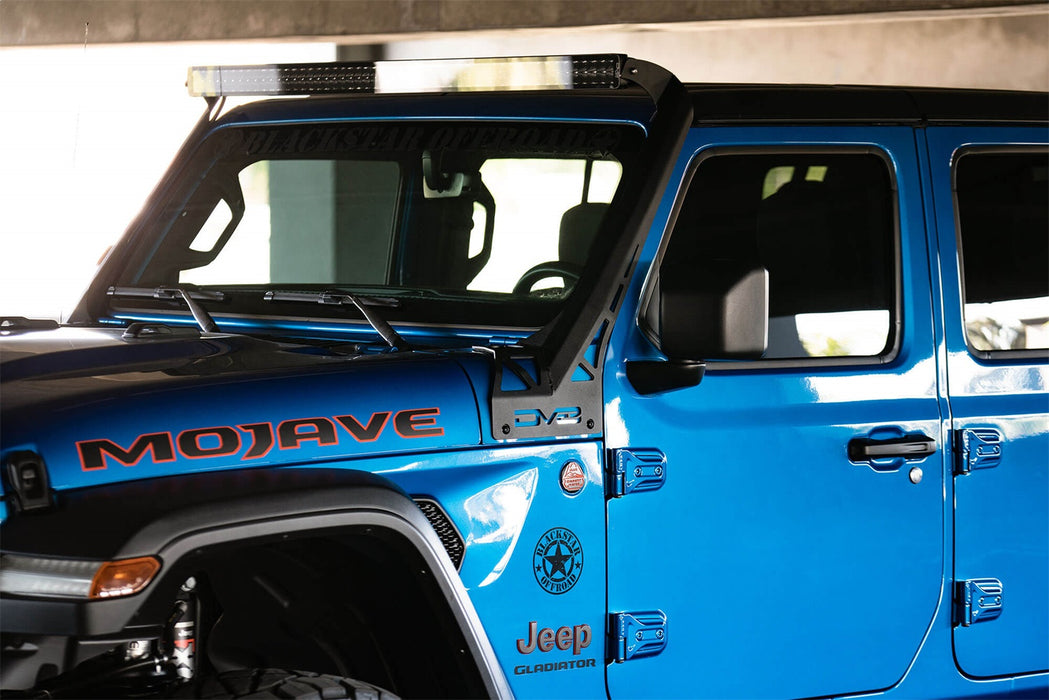 DV8 Offroad LBJL-07 A-Pillar Light Bar Mount for 50-52 Inch Light Bars 20-22 Jeep JL 392 Gladiator JT Mojave DV8 Offroad - Truck Part Superstore