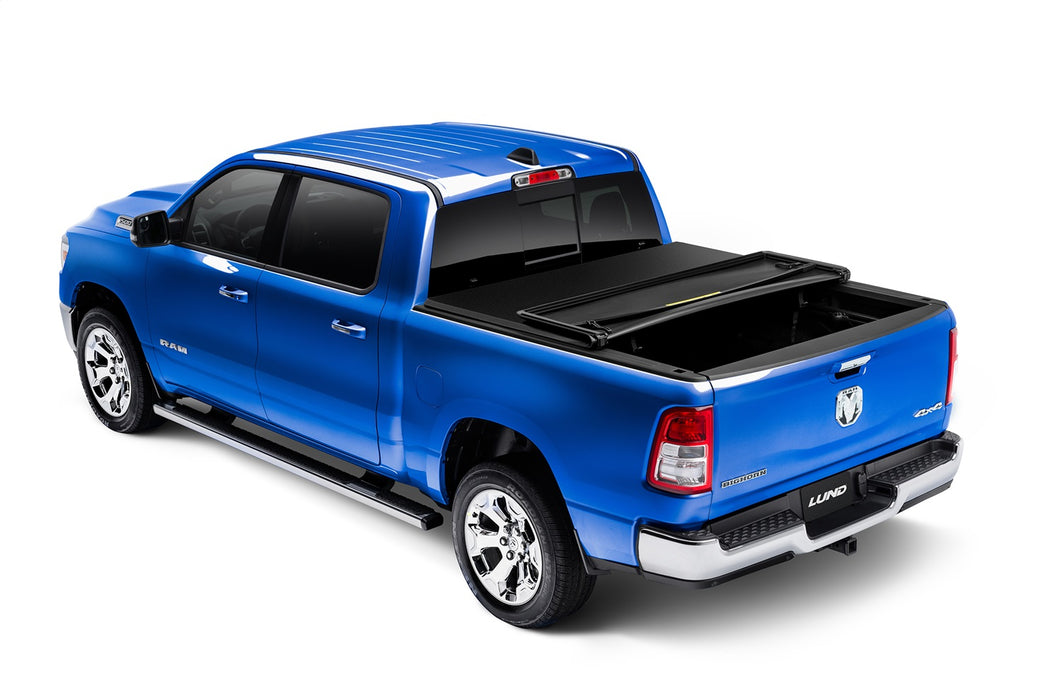 Lund 958164 Genesis™ Elite Tri-Fold Tonneau; Black; Excludes Beds w/RamBox Cargo Management; - Truck Part Superstore