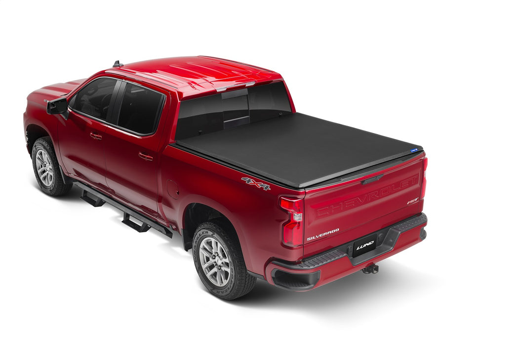 Lund 950294 Genesis™ Tri-Fold Tonneau; Black Leather Look; - Truck Part Superstore