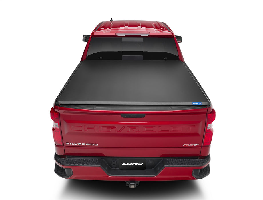 Lund 950293 Genesis™ Tri-Fold Tonneau; Black Leather Look; - Truck Part Superstore