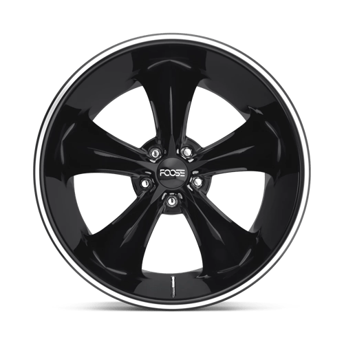 Foose 1PC F104200021+40 F104 20X10 5X120 GL-BLK-MIL 40MM - Truck Part Superstore
