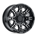Level 8 2090LST106132B74 LELST 20X9 6X132 G-BK MCH-FC 10MM - Truck Part Superstore