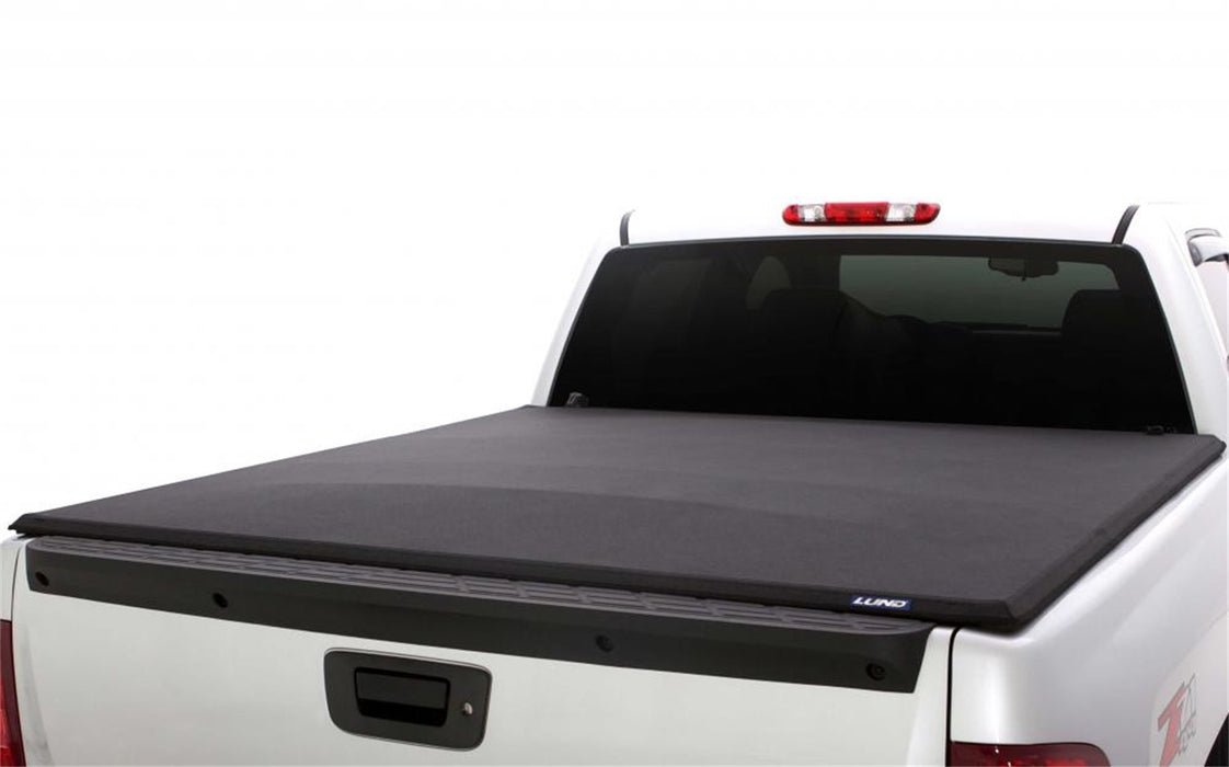 Lund 95863 Genesis™ Elite Tri-Fold Tonneau; Black; Excludes Beds w/RamBox Cargo Management; - Truck Part Superstore