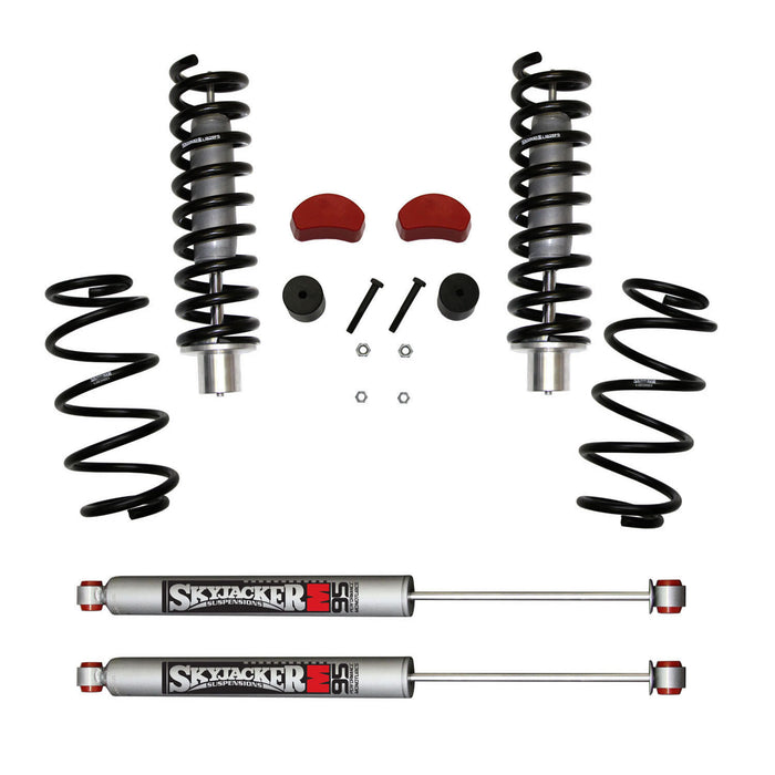 Skyjacker LIB258K-M Suspension Lift Kit w/Shock M95 Performance Shocks 2.5-3.5 Inch Lift 07-11 Dodge Nitro 08-12 Jeep Liberty Incl. Front Struts Front Strut CoilSprings Rear CoilSprings Front Poly BumpStops Rear Bum Stop Spacers Skyjacker - Truck Part Superstore