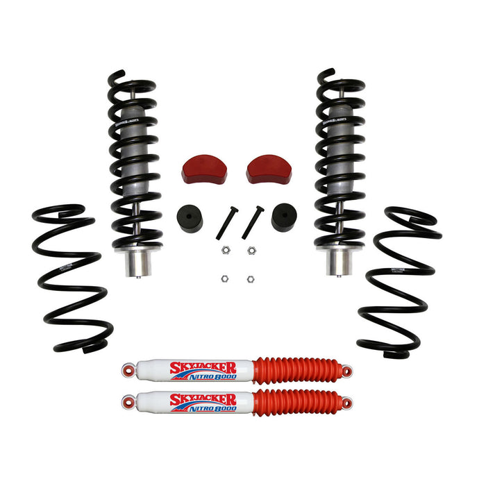 Skyjacker LIB258K-N Suspension Lift Kit w/Shock Nitro Shocks 2.5-3.5 Inch Lift 07-11 Dodge Nitro 08-12 Jeep Liberty Incl. Front Struts Front Strut CoilSprings Rear CoilSprings Front Poly BumpStops Rear Bum Stop Spacers Skyjacker - Truck Part Superstore
