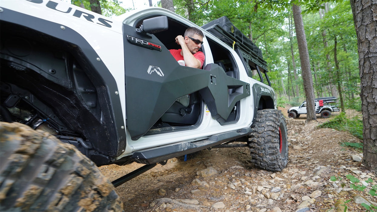 Fab Fours TT1030-1 Trail Doors; 2 Stage Matte Black Powder Coat; - Truck Part Superstore