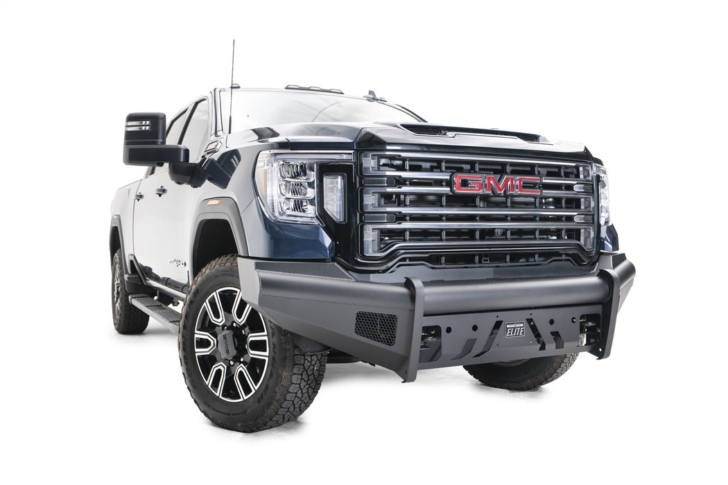 Fab Fours GM20-Q5061-1 Black Steel Front Bumper; w/o Guard; - Truck Part Superstore