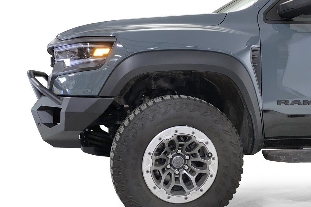 Fab Fours DX21-V4552-B Vengeance Front Bumper; Pre-Runner Guard; Sensor Compatible; Bare Steel; - Truck Part Superstore