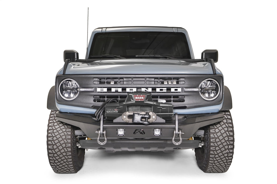 Fab Fours FB21-B5251-1 Stubby Bumper; w/No Guard; 2 Stage Matte Black Powder Coat; - Truck Part Superstore