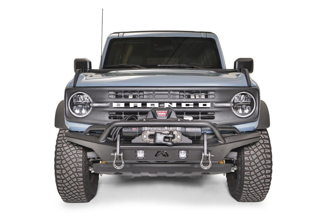 Fab Fours FB21-B5252-1 Stubby Bumper; w/Pre-Runner Guard; 2 Stage Matte Black Powder Coat; - Truck Part Superstore