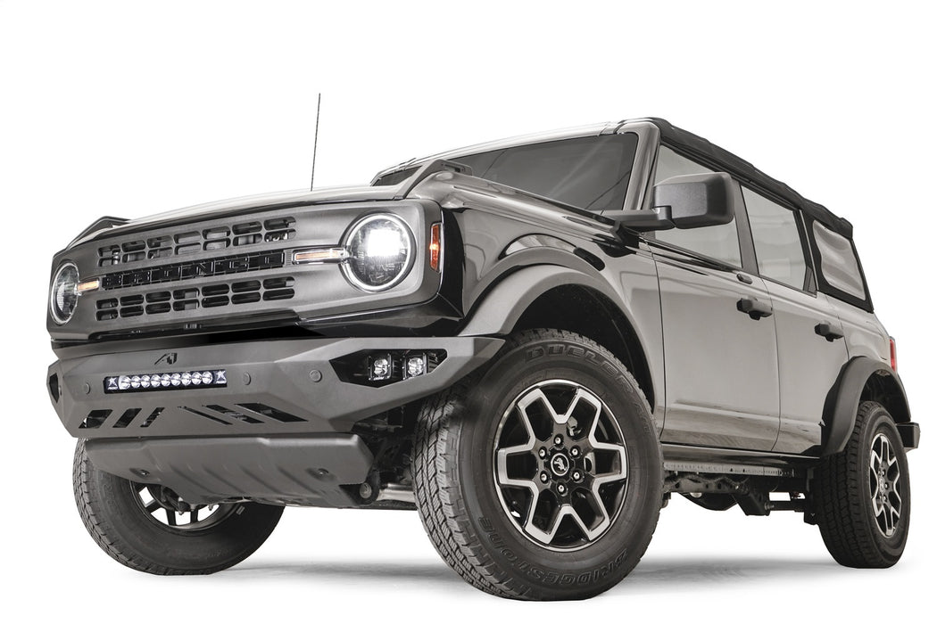 Fab Fours FB21-D5251-1 Vengeance Front Bumper; w/No Guard; 2 Stage Matte Black Powder Coat; - Truck Part Superstore